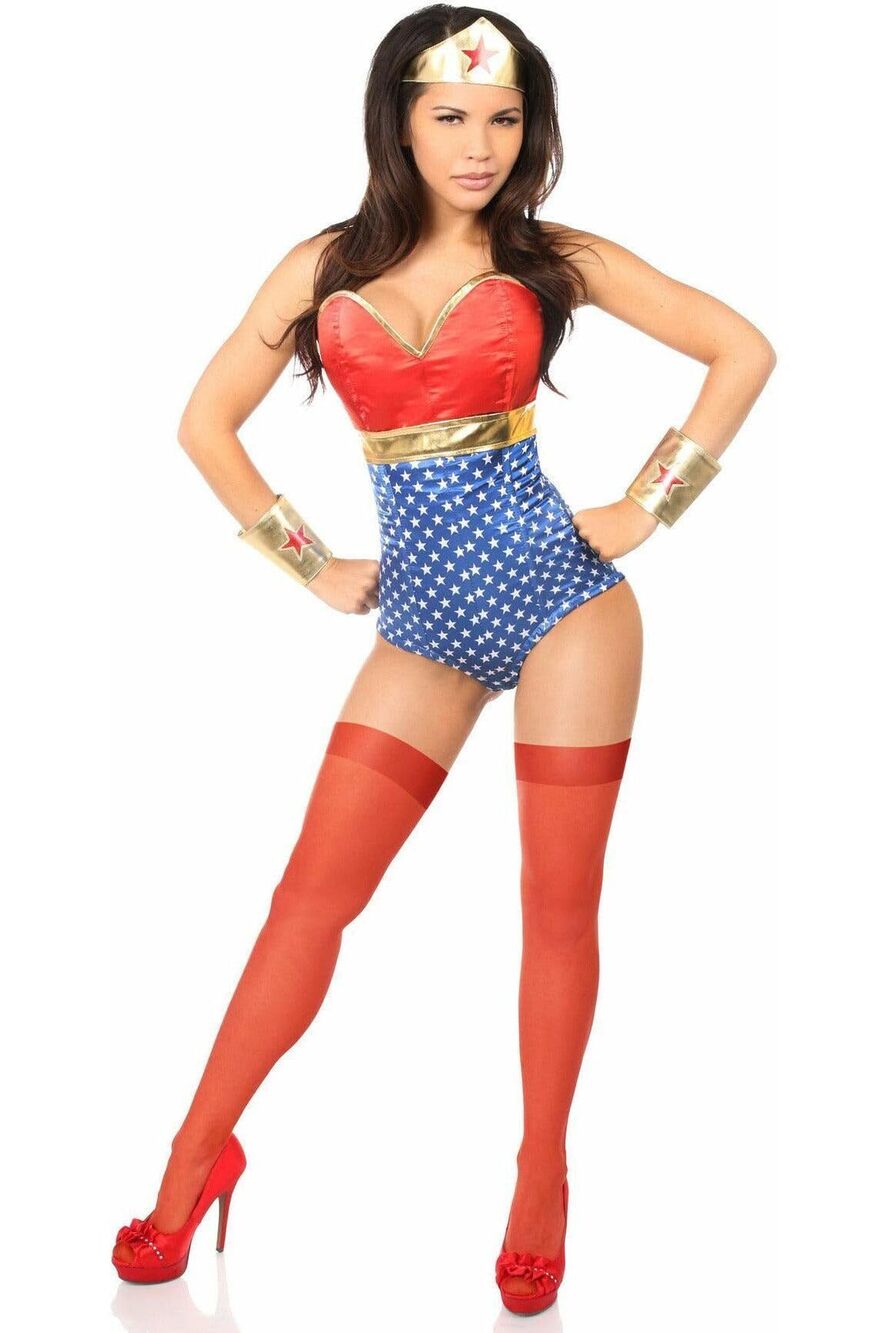 3194 Lavish 3 PC Sexy Superhero Costume 3X